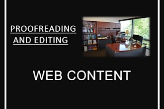 do web content editing and proofreading