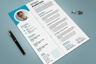 design a modern and creative CV, resume, cover letter