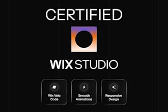 design or redesign responsive wix studio or wix website