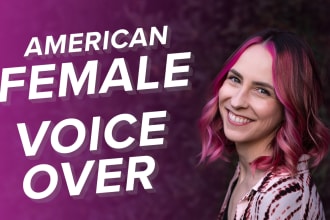 record professional american female voice over