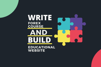write a forex course and build a money making educational website