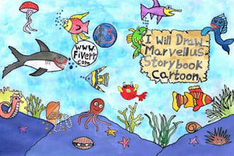 draw marvellus story book cartoon you want exclusively on FIVERR