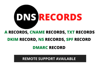 setup or fix cname dkim, dns, mx, spf, txt record