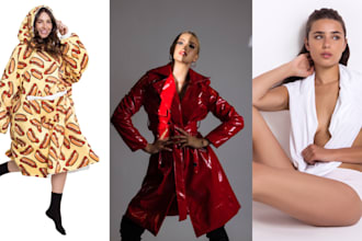 shoot studio ecommerce photos on a model