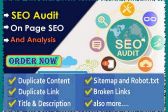 dotechnical seo audit and on page optimization of wordpress