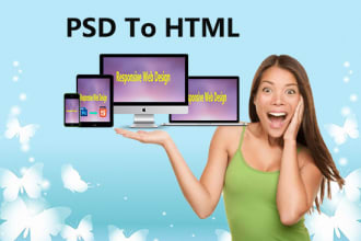 psd to html responsive with bootstrap