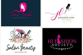 design fashion boutique cosmetics and saloon shop logo