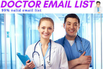 provide  valid doctor, medical, clinic email list
