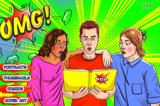 do pop art retro, lichtenstein, comic style for portrait,