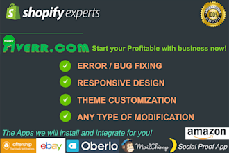 fix all the bugs of shopify