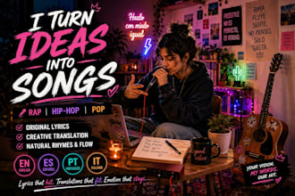 write lyrics and rap for your songs in spanish