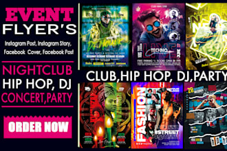 create dj, hip hop, concert, nightclub, music, club, band, par, social media kit