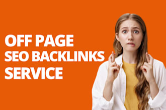 off page SEO backlinks building services