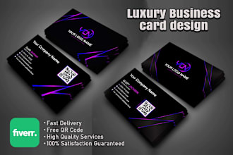 create professional and luxury business card design
