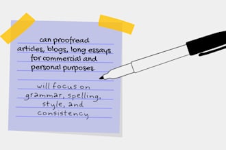 proofread essays, articles, blogs, and more
