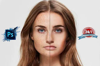do portrait photo retouching in photoshop