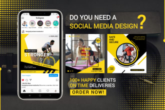 design amazing facebook or instagram post, flyer, banner ad