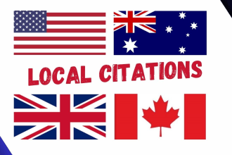 make local citations for USA, UK, canada and australia