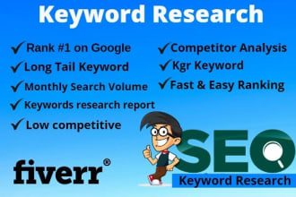 do kgr keyword research and competitor analysis