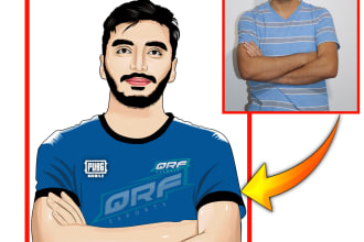 convert your photo to cartoon vector art