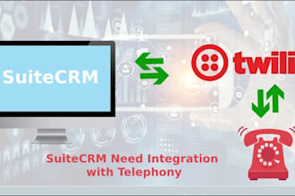 integrate twilio with suitecrm on one time cost