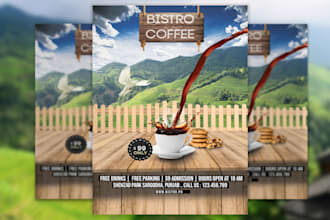 create modern business or event flyer