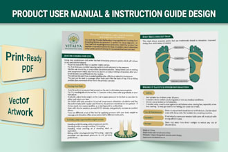 design a product instruction manual and assembly guide