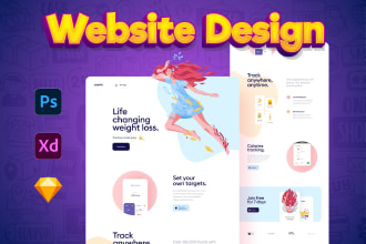 design photoshop web template or PSD website