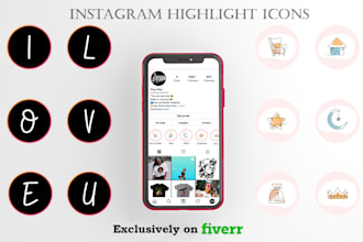 design custom instagram highlight covers