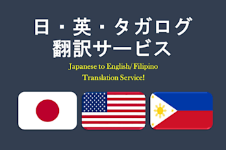 translate your japanese files to english or tagalog