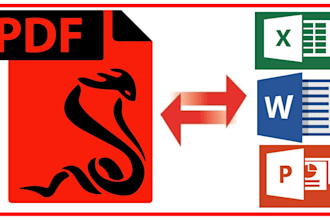 convert scanned PDF to word or excel