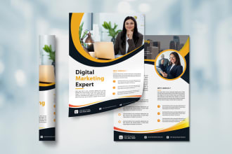 design a professional flyer or brochure for your business