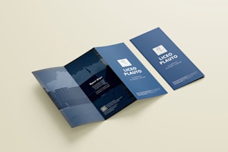 design professional business brochure trifold, bifold, flyer, catalog