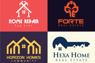 create real estate property construction logo