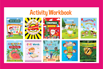design custom activity workbook for kids