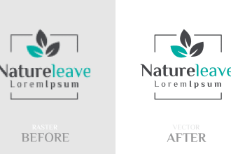 convert raster to vector logo with transparent background