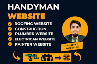 do construction, roofing, handyman, plumbing, and electrician website