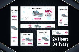 design web banner, google ads, affiliate banner ads in 24hrs