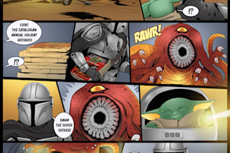 create comic book and custom illustration