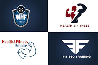 design health , gym, minimal, startup logo design