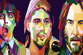 make an wpap pop art portrait style