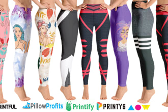 design your trendy leggings, capri legging, yoga legging, pattern design
