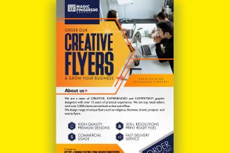 create event flyer design for your business and postcard
