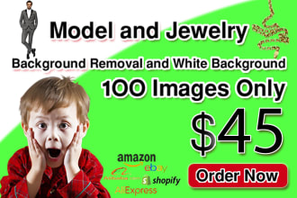 100 model and jewelry images transparent background