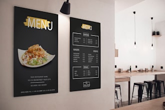 do restaurant menu and food poster design
