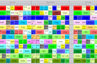 create customized timetables for school, college and university in asc or excel