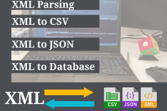 do parsing file convert files XML, CSV, excel, json parsing