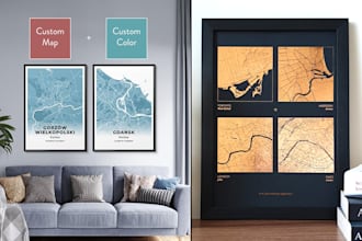 design your own custom maps and posters