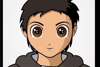 design AWESOME portrait funny cartoon of your face