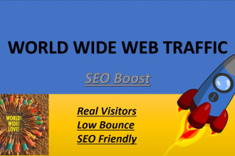 send 400,000 worldwide traffic website